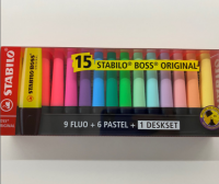 Confezione da 15 Stabilo Boss con base portante
