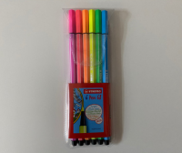 Astuccio 6 colori Neon pennarello stabilo 68